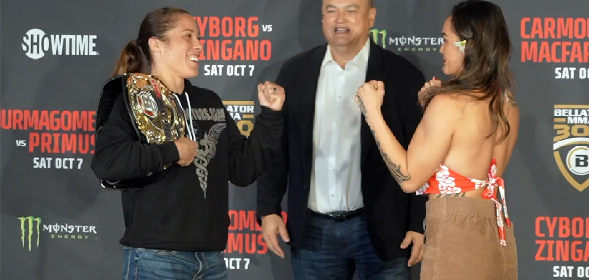 Bellator 300: Friends Liz Carmouche and Ilima-Lei Macfarlane 