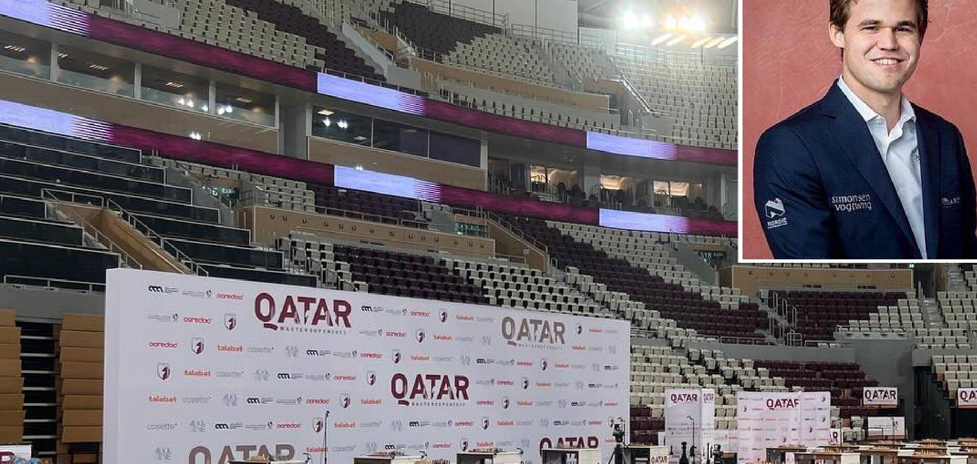 The Star-Studded Entry of the Qatar Masters 2023 feat. Magnus, Hikaru,  Anish, Gukesh 