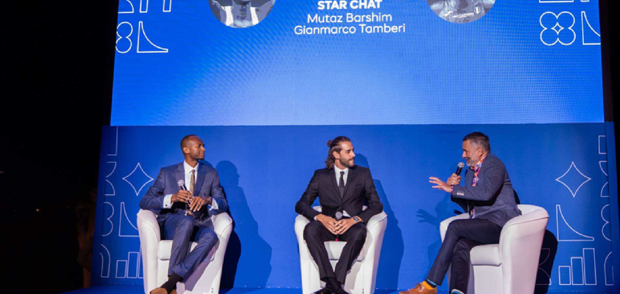 Barshim and Tamberi captivate guests with star chat at gala dinner