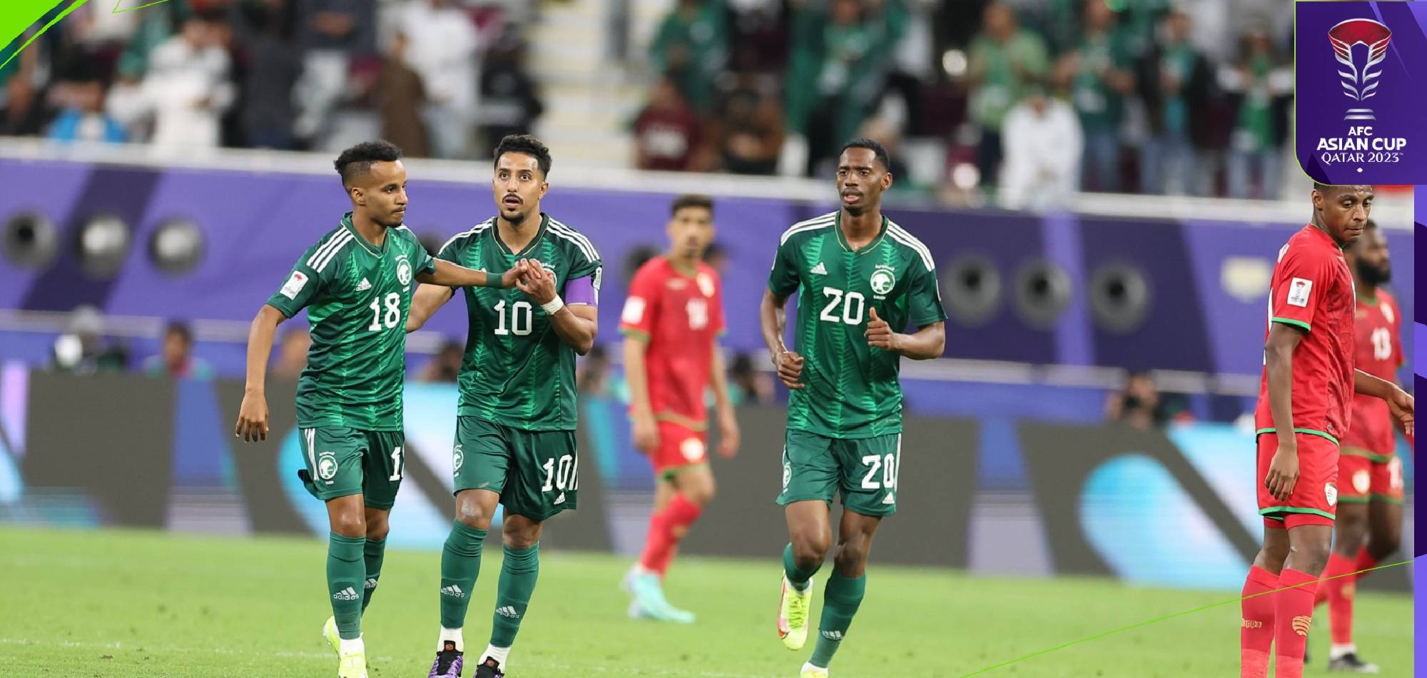 Saudi Arabia earned a dramatic 2-1 comeback victory over Oman in Group F