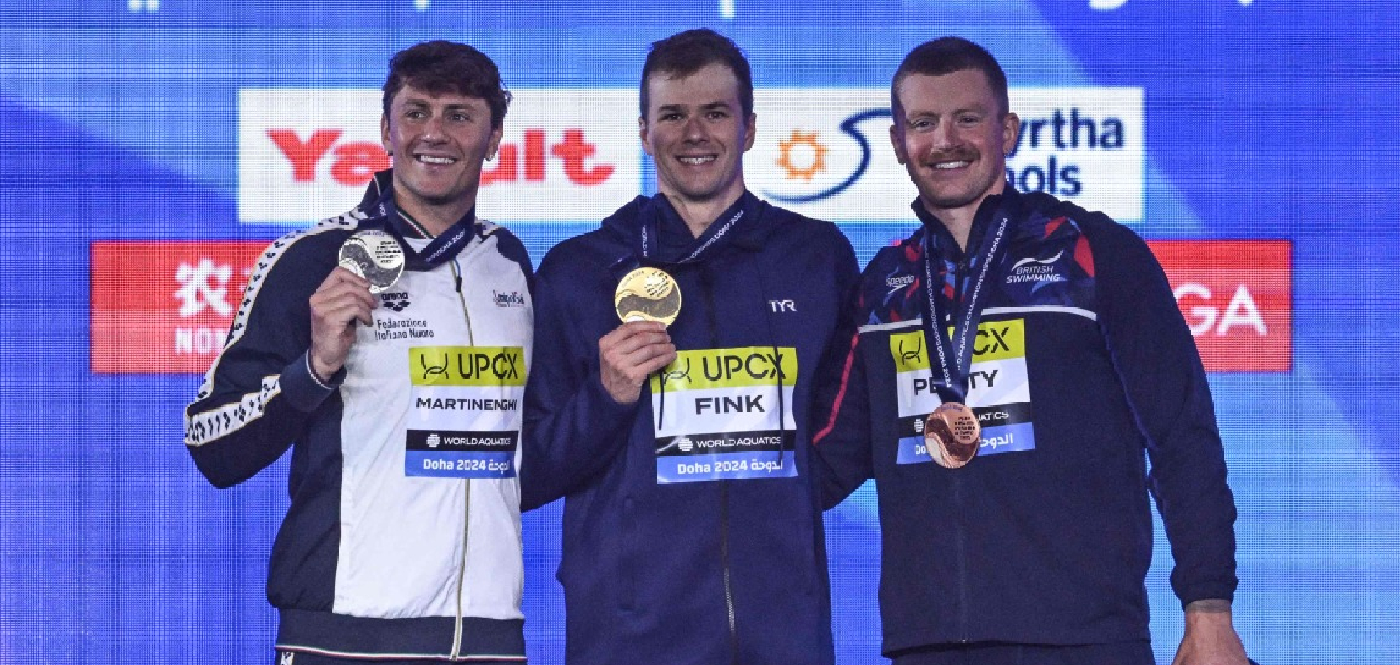 Fink clinches 100m breaststroke win as Peaty takes bronze at Doha 2024