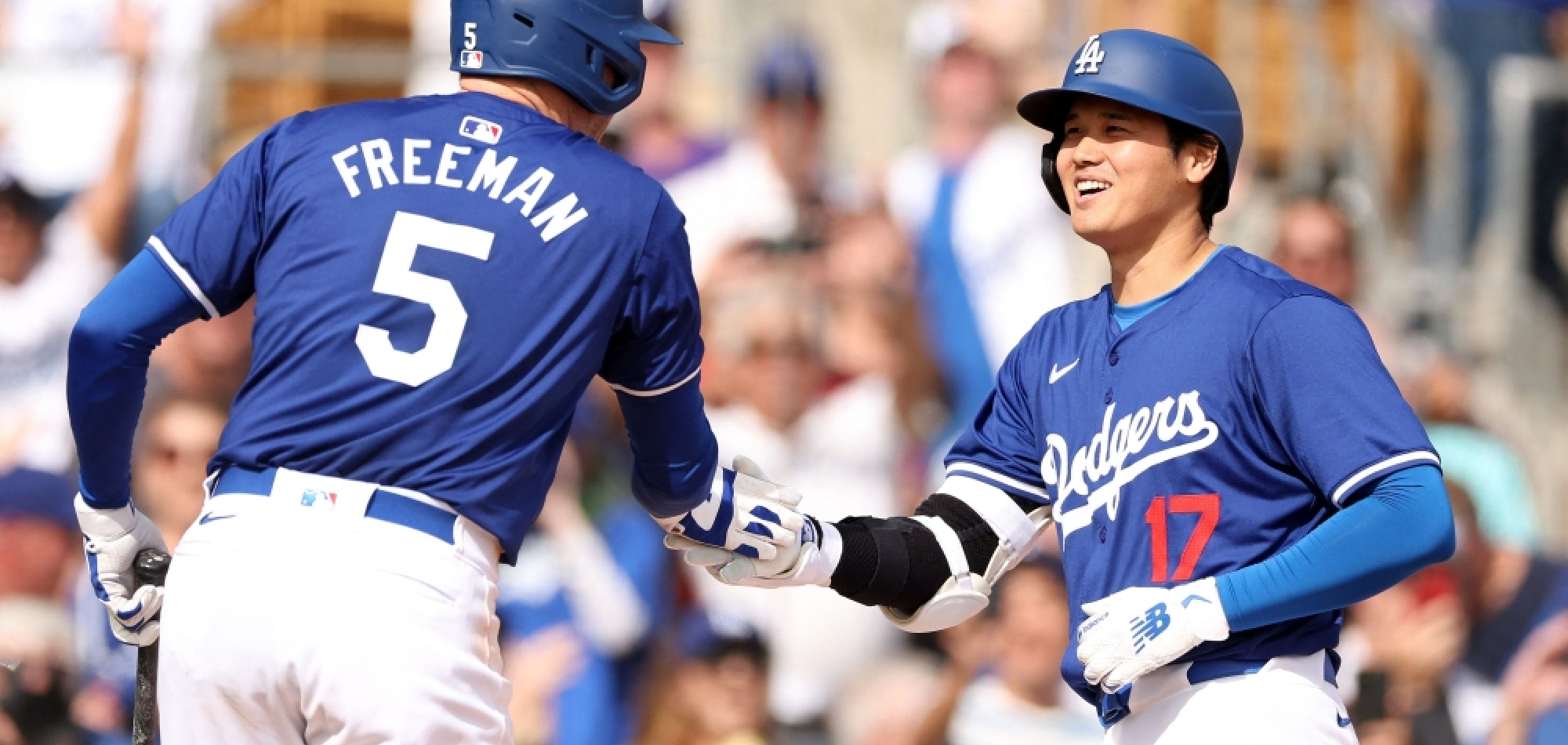 Shohei Ohtani hits 2-run homer in first exhibition game with Los Angeles Dodgers
