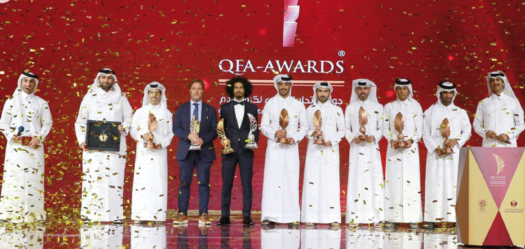 Qatar Football Association Honors Top Performers: Afif, Martins, and Jaber Shine at QFA Awards