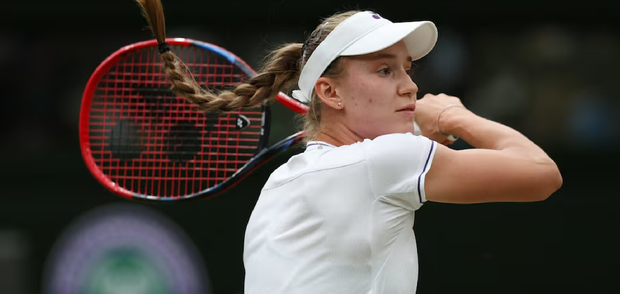 Rybakina into Wimbledon quarter-finals as ailing Kalinskaya retires