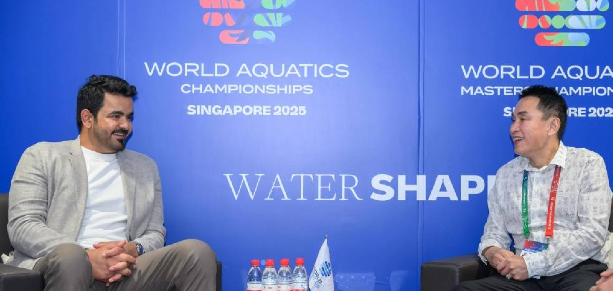 Sheikh Joaan Strengthens Asian Sports Ties at World Aquatics Championships