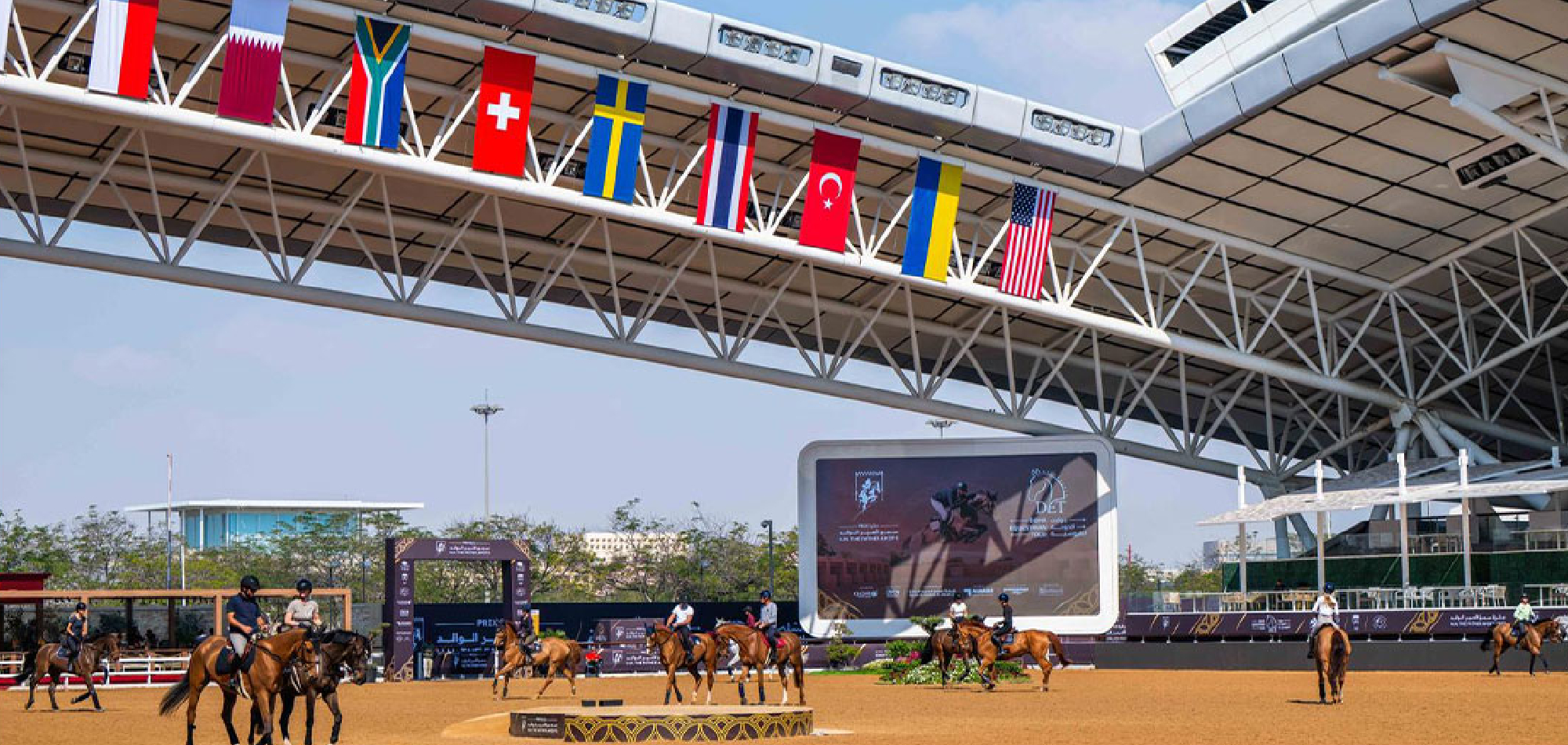 Doha Equestrian Tour safely transfers 147 horses to Europe on special flights