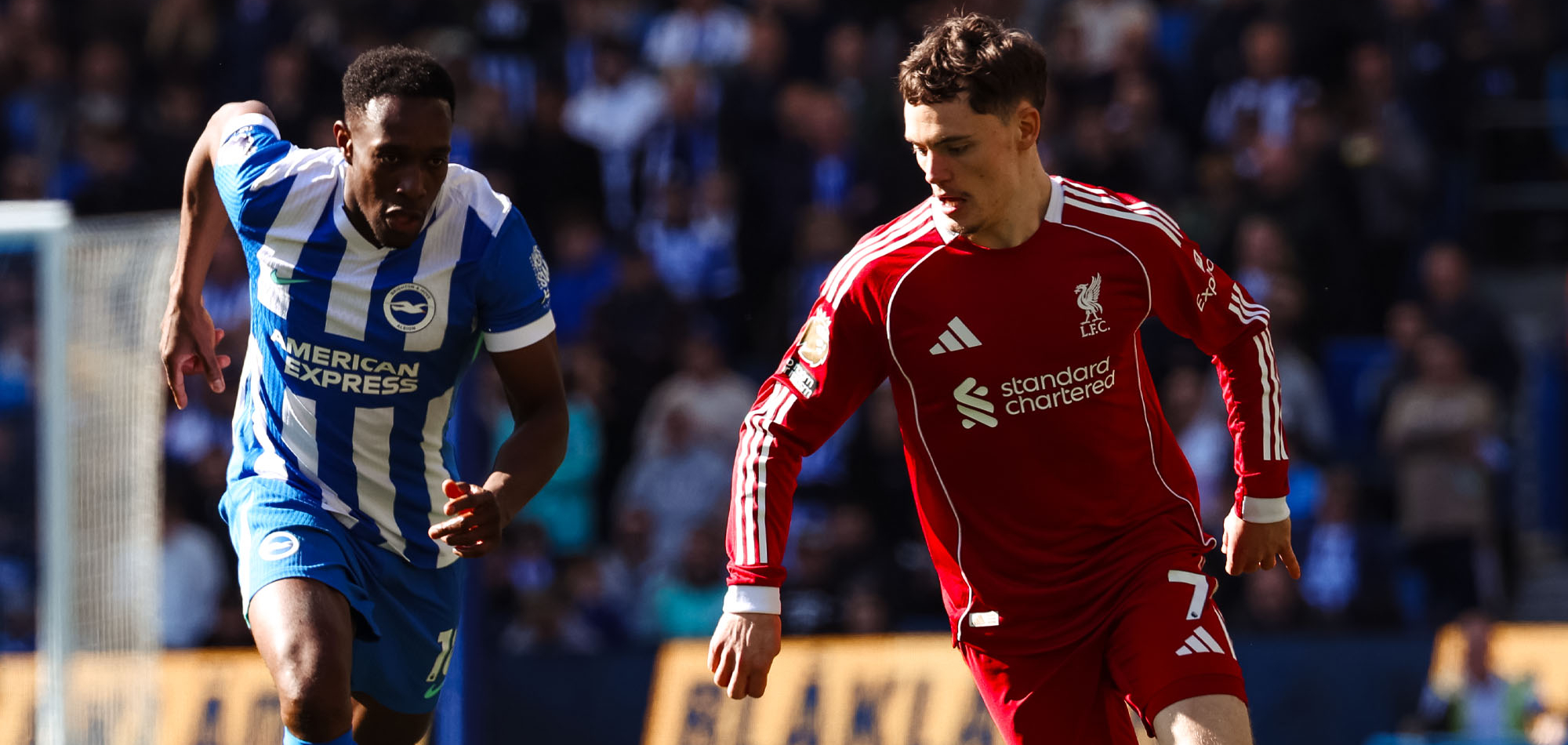 Welbeck double steers Brighton to 2-1 victory over Liverpool