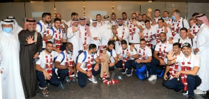 Triumphant Qatar team returns home to heroes’ welcome