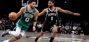 NBA play-offs: Jayson Tatum's 39 points give Boston Celtics 3-0 lead over Brooklyn Nets