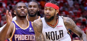 NBA play-offs: Brandon Ingram and Jonas Valanciunas star as Pelicans level series with Suns