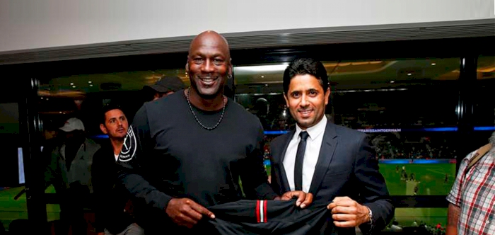 MICHAEL JORDAN VISITS PSG