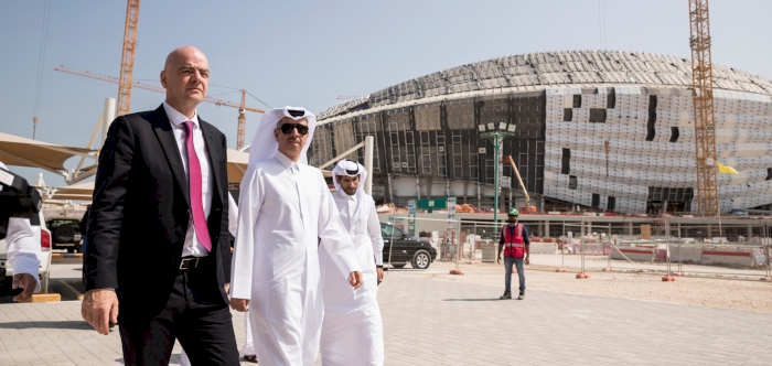 INFANTINO PRAISES QATAR 2022 PROGRESS