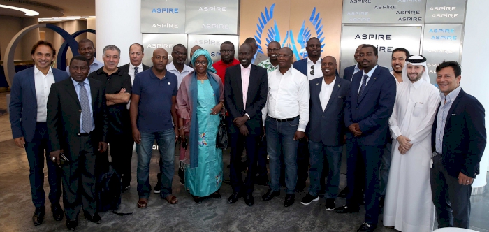 QFA AND CAF HEALTHY TIES PRAISED DURING VISIT TO ASPIRE BY CAF DELEAGTION