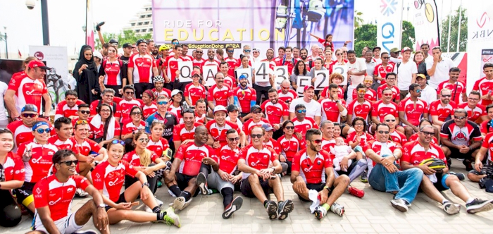 RIDE FOR EDUCATION RAISES QAR 43,523 FOR OUT OF SCHOOL CHILDREN