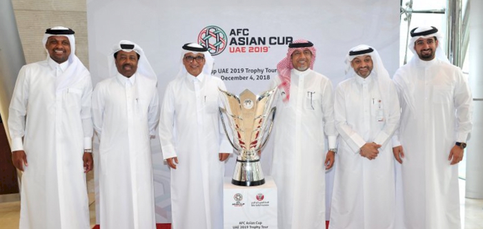 ASIAN CUP TROPHY ARRIVES IN QATAR