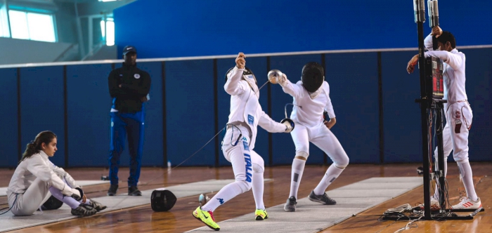 ITALIAN FENCERS GET A FEEL OF ASPIRE ACADEMY