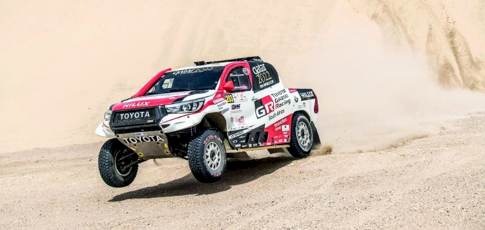 FLAT TYRE? NO PROBLEM AS AL ATTIYAH EXTENDS LEAD