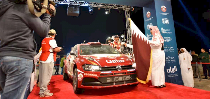 AL ATTIYAH TAKES EARLY LEAD AS MANATEQ QATAR INTERNATIONAL RALLY FLAGS OFF