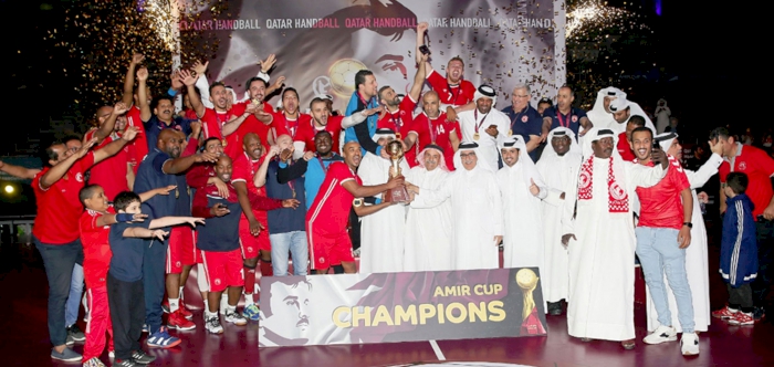 AL-ARABI WIN HH THE AMIR HANDBALL CUP