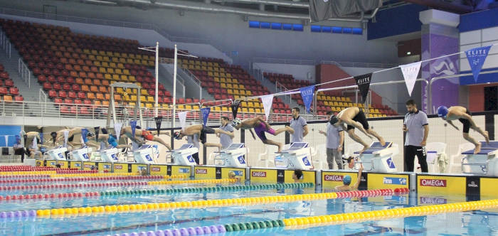 FIERCE COMPETITION AT THE QATAR SWIMMING CUP HELD AT THE HAMAD AQUATIC COMPLEX