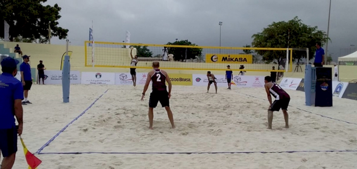 QATAR DEFEAT PALESTINE IN ARAB BEACH VOLLEYBALL CHAMPIONSHIP