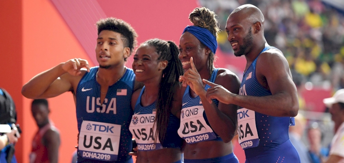 HISTORY MADE AT DOHA 2019 AS WORLD RECORD SMASHED BY TEAM USA