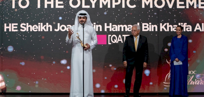 Sheikh Joaan recognised for contribution to the Olympic Movement at the 6th ANOC Awards