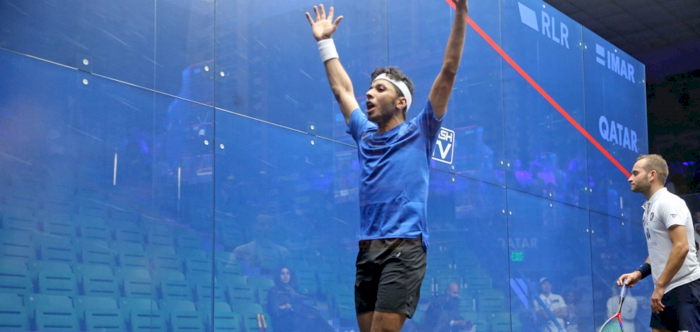 Qatar PSA Men’s World Championship 2019: Abdullah Al Tamimi defeats Gregoire Marche