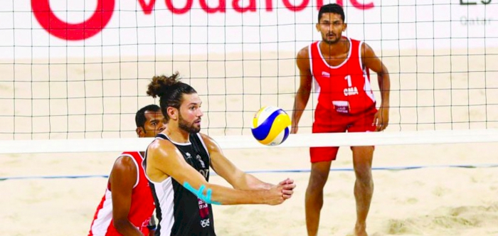 QATAR ACCRUE A WIN AND A LOSS AT ASPIRE BEACH VOLLEYBALL CUP