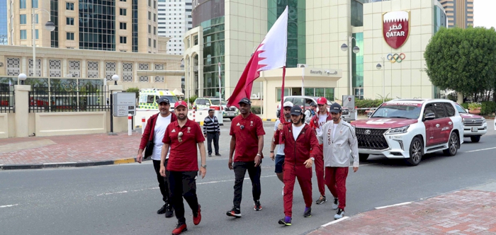 Record-breaking number of participants celebrate sport during Team Qatar’s Flag Relay