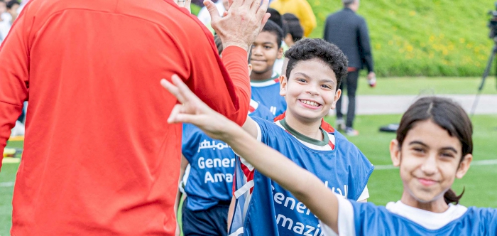 Generation Amazing and KAS Eupen team up to deliver football training session