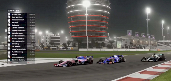 Guanyu Zhou takes victory in a thrilling Bahrain Virtual Grand Prix