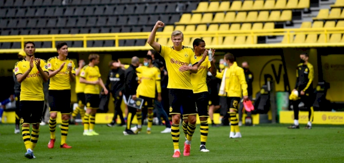 Eerie silence across stadiums on Bundesliga restart