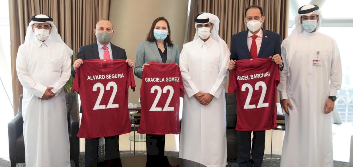 QFA President meets ambassadors of Paraguay, Mexico and Costa Rica