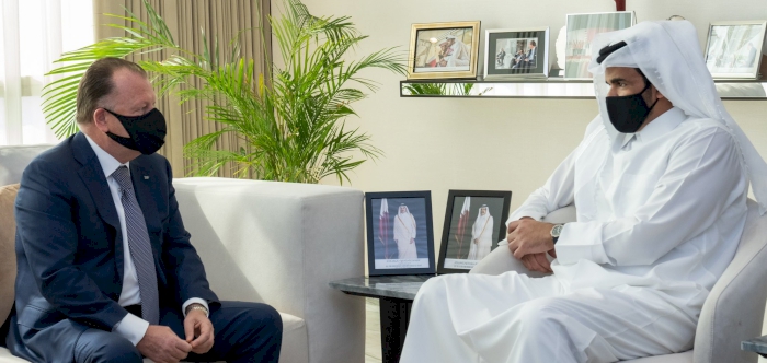 HE Sheikh Joaan bin Hamad meets President of International Judo Federation