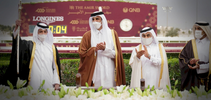 HH the Amir Attends Closing of His Highness Sword Equestrian Festival