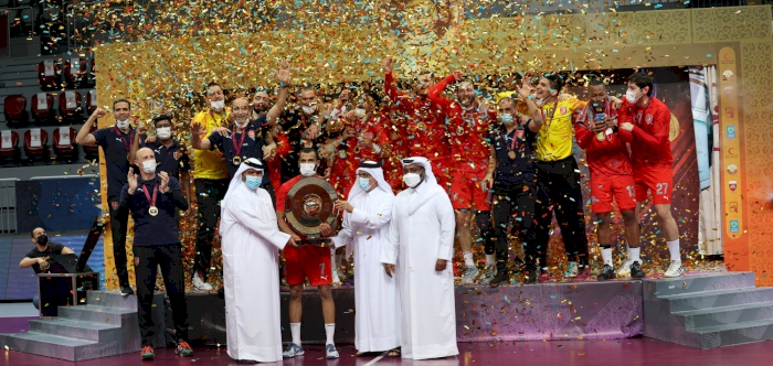 Al Duhail SC edged out a close competition to capture the QHB League title