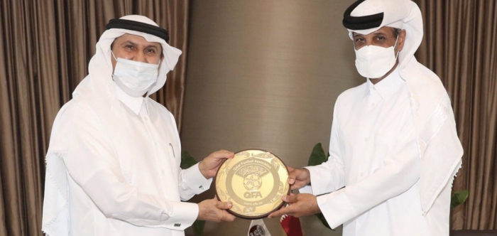 QFA PRESIDENT MEETS SEC-GEN OF QATAR RED CRESCENT