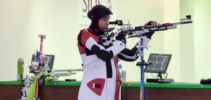 AISHA AL SUWAIDI CLAIMS GOLD IN AIR RIFLE AT THE ARAB SHOOTING CHAMPIONSHIP IN EGYPT