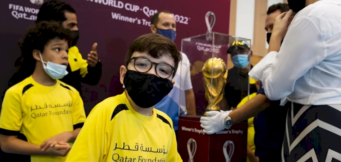 Youth in Qatar inspired by FIFA World Cup™ Winner’s Trophy