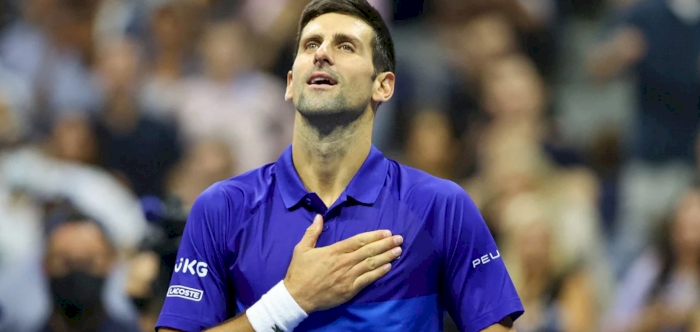 DJOKOVIC WINS AT US OPEN, MOVES FIVE MATCHES FROM SLAM