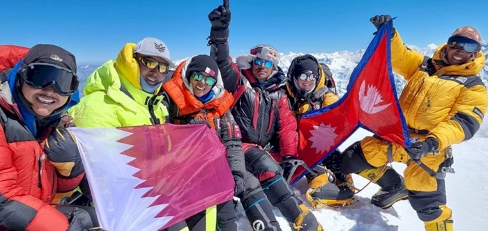 Right after summiting Mount Manaslu, Qatari mountaineer conquers Dhaulagiri