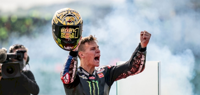 QUARTARARO WINS FIRST MOTOGP TITLE AFTER BAGNAIA CRASHES OUT