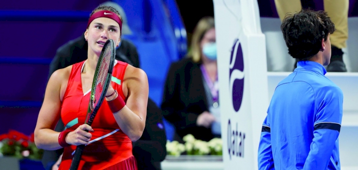 Sabalenka sails into quarters as Ostapenko eliminates Krejcikova at Qatar Open