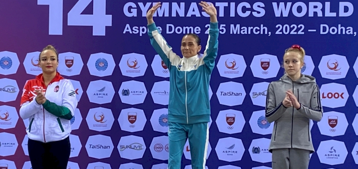 Oksana wins vault gold at Taishan Artistic Gymnastics World Cup