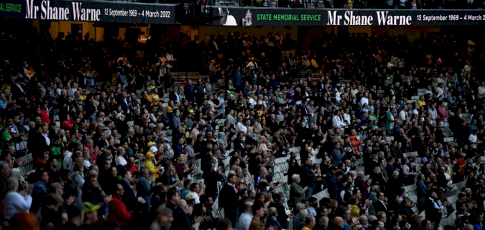 Australia farewells "legend" Warne at MCG memorial