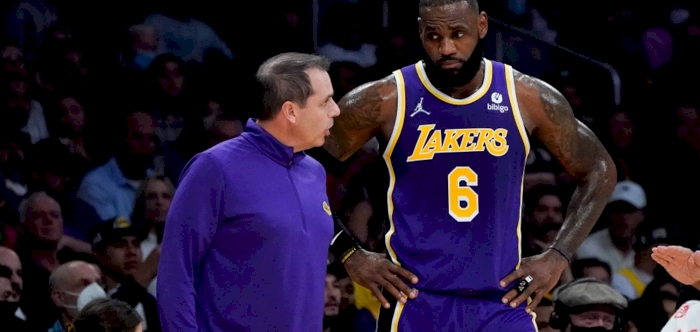 LEBRON PAYS TRIBUTE TO LAKERS COACH VOGEL, UNSURE OF REPORTED SACKING