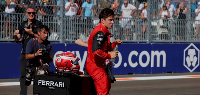 Leclerc alongside Sainz capture pole position in Miami