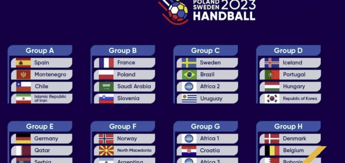 Draw held for 2023 IHF Men’s World Championship