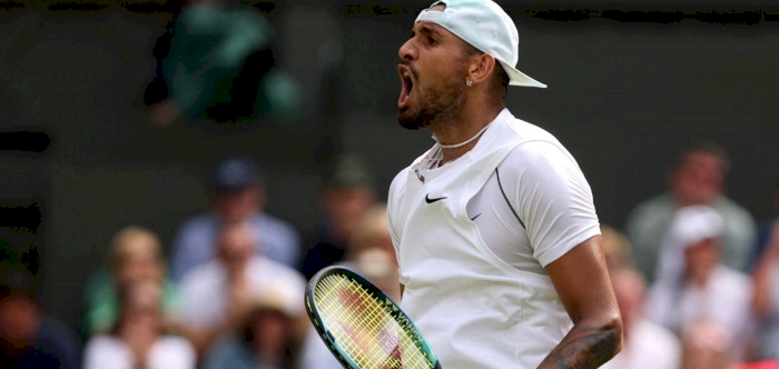 Nick Kyrgios reaches 1st Grand Slam semifinal at Wimbledon